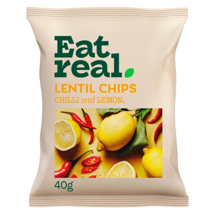Lentil Chips Chilli Lemon 40g EAT REAL