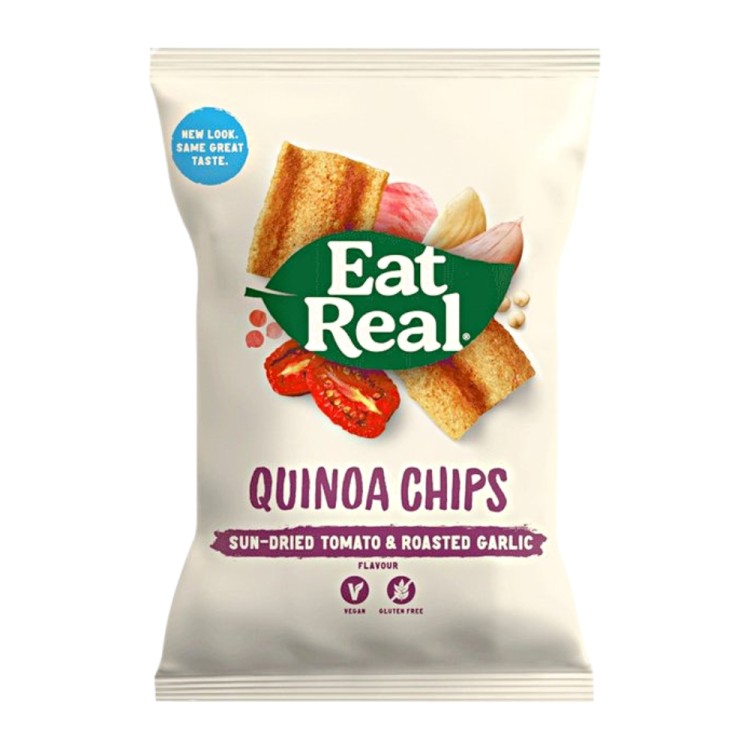 Quinoa Chips Sun-Dried Tomato and Garlic Flavour 80g EAT REAL