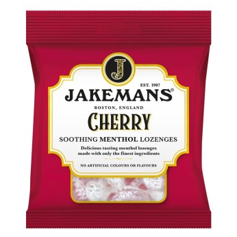 Καραμέλες Λαιμού με Γεύση Κεράσι 73g JAKEMANS