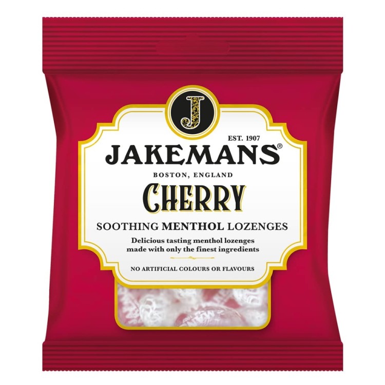 Καραμέλες Λαιμού με Γεύση Κεράσι 73g JAKEMANS