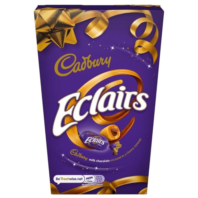 Eclairs Μαλακές Καραμέλες με γέμιση Σοκολάτα Γάλακτος 350g CADBURY