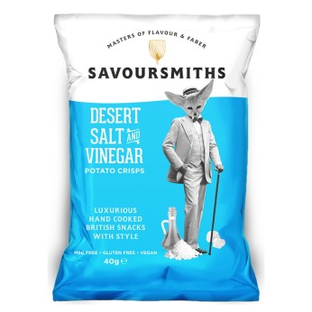 Salt & Vinegar Crisps 40g SAVOURSMITH'S