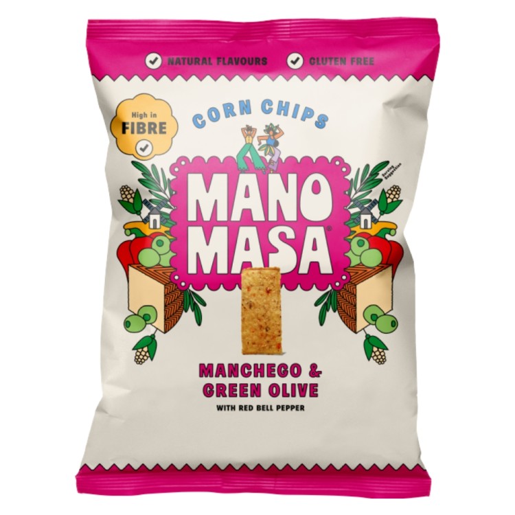 Tortilla Corn Chips Mancheco & Green Olive Flavour 140g MANOMASA