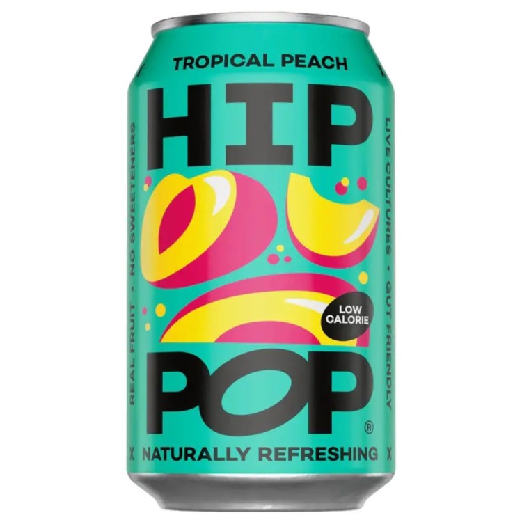 Living Soda Tropical Peach 330ml HIPPOP