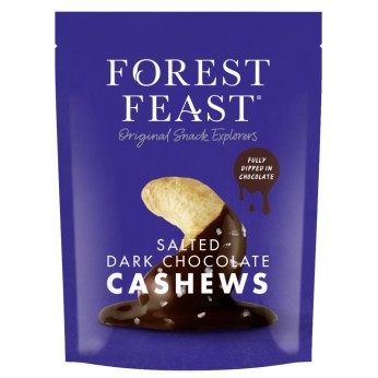 Salted Dark Chocolate Coated Cashews 120g FOREST FEAST