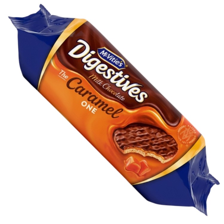 Milk Chocolate Digestive Biscuits - The Caramel One 250g MCVITTIES