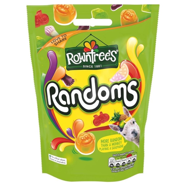 Randoms Jellies Pouch 120g ROWNTREE