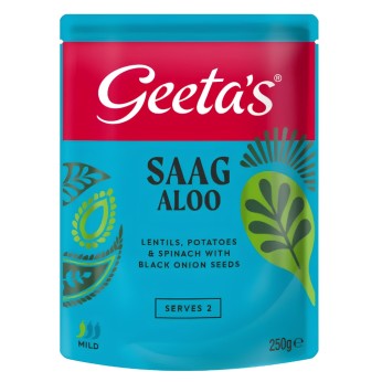 Έτοιμο Ινδικό Γεύμα Saag Aloo 250g GEETA'S