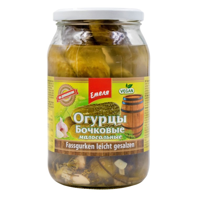 Pickled Cucumbers Less Salt 900ml EMELA