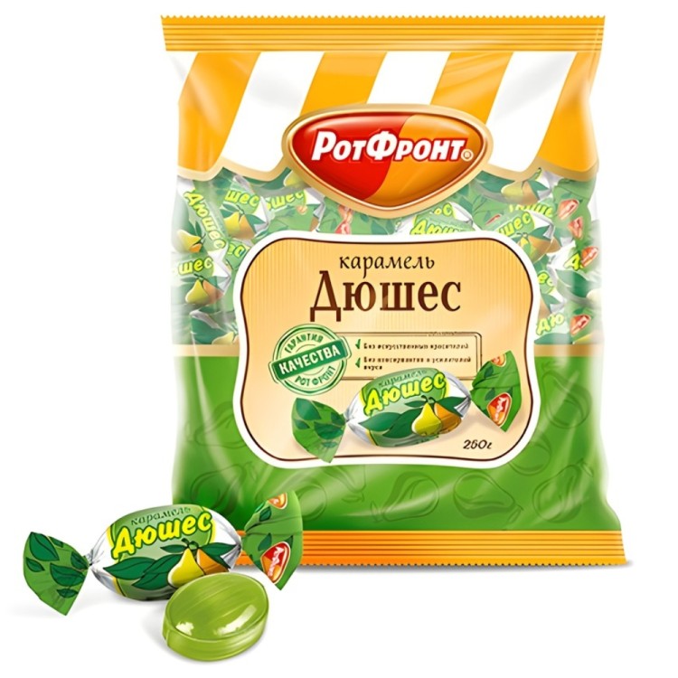 Καραμέλες Ντιουσές - Дюшес РФ (карамель) 250g ROT FRONT
