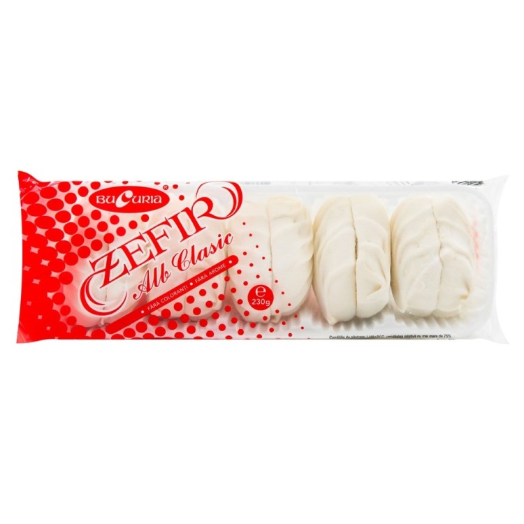 MARSHMALLOWS ZEFIR VANILLA - Зефир белый 230g BUCURIA