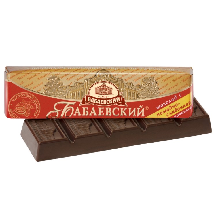Σοκολάτα με Γέμιση Ζαχαρούχου Γάλατος - Бабаевский Батончик с пом-сливоч нач 50g BABAEVSKI