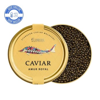 Χαβιάρι Οξύρρυγχου Amur Royal σε Μεταλλικό Κουτί 30g LEMBERG
