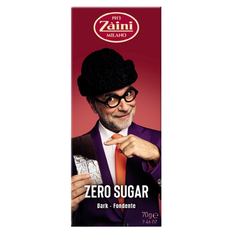 Μαύρη Σοκολάτα Χωρίς Ζάχαρη 70g ZAINI