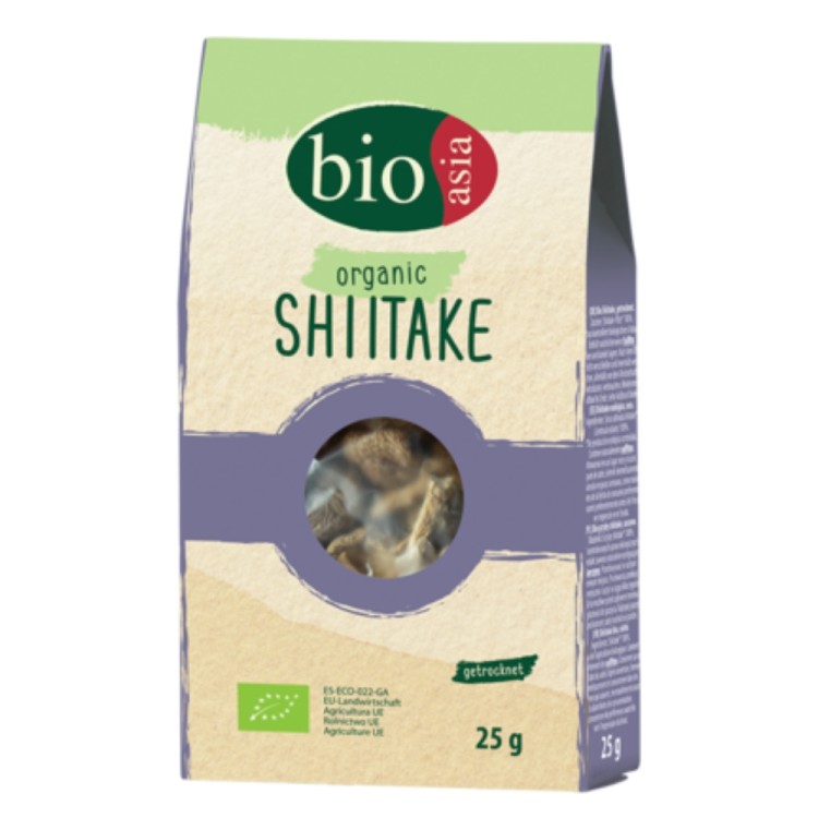 Organic Dried Shiitake Mushrooms 25g BIOASIA Organic Dried Shiitake Mushrooms 25g BIOASIA