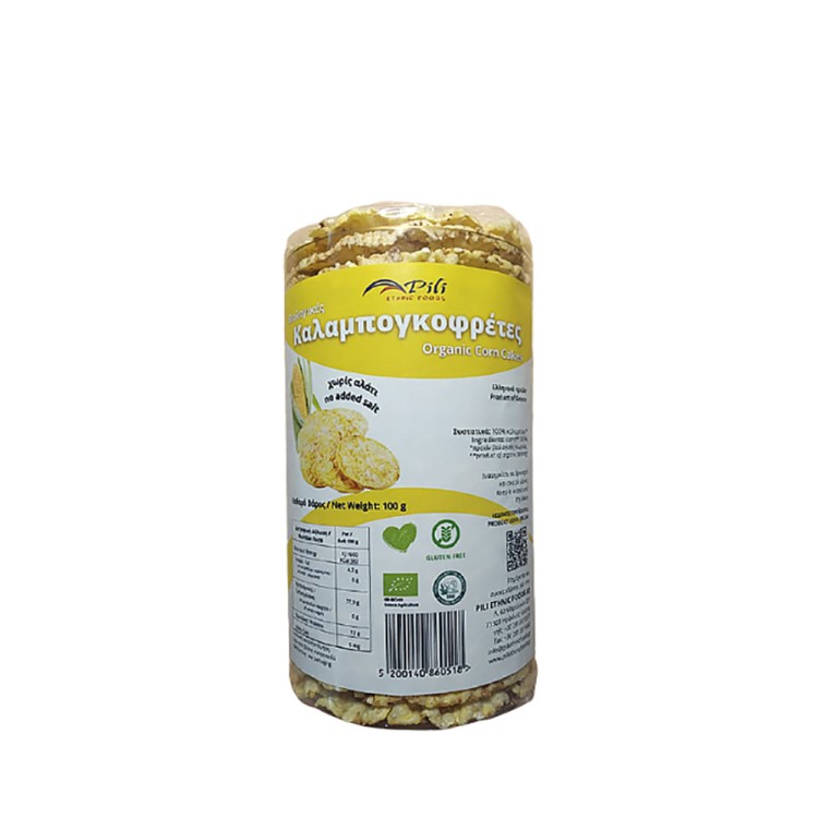 Corn Cake No Salt Gluten Free 100g PILI ETHNIC FOODS