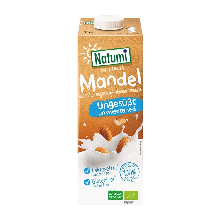 Βιολογικό Ρόφημα Αμύγδαλου Χωρίς Ζάχαρη 1lt NATUMI