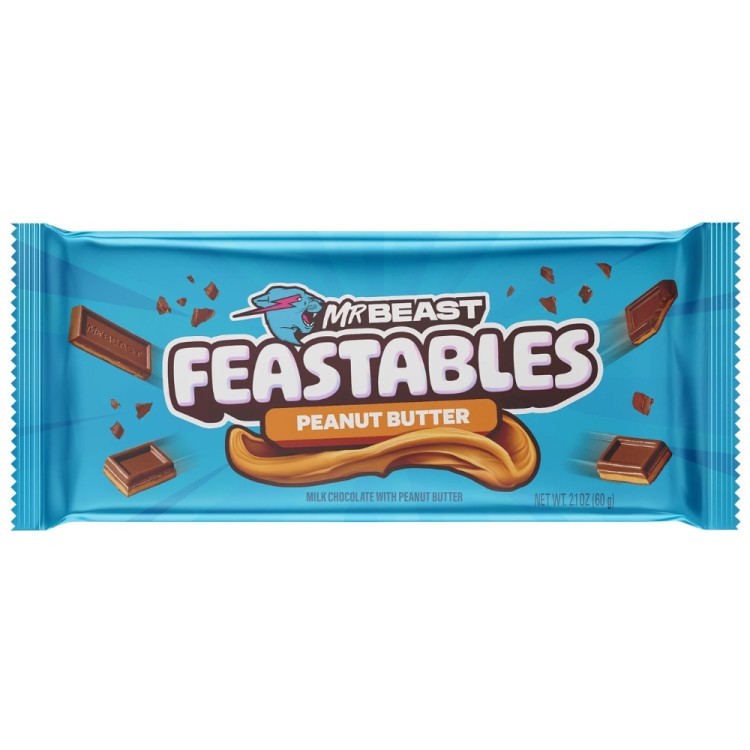 Feastables Peanutbutter Milk Chocolate 60g MR BEAST