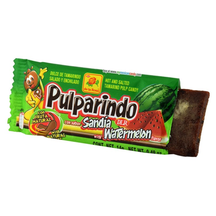 Pulparindo Hot&Salted Sandia Tamarind Candy Watermelon Flavour 14g LA ROSA