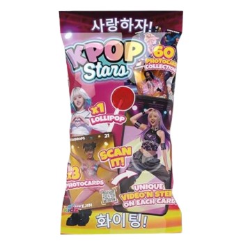Γλυφιτζούρι με 3 Συλλεκτικές Κάρτες 5,5g KPOP STARS