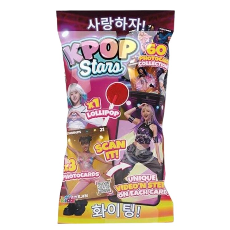 Γλυφιτζούρι με 3 Συλλεκτικές Κάρτες 5,5g KPOP STARS