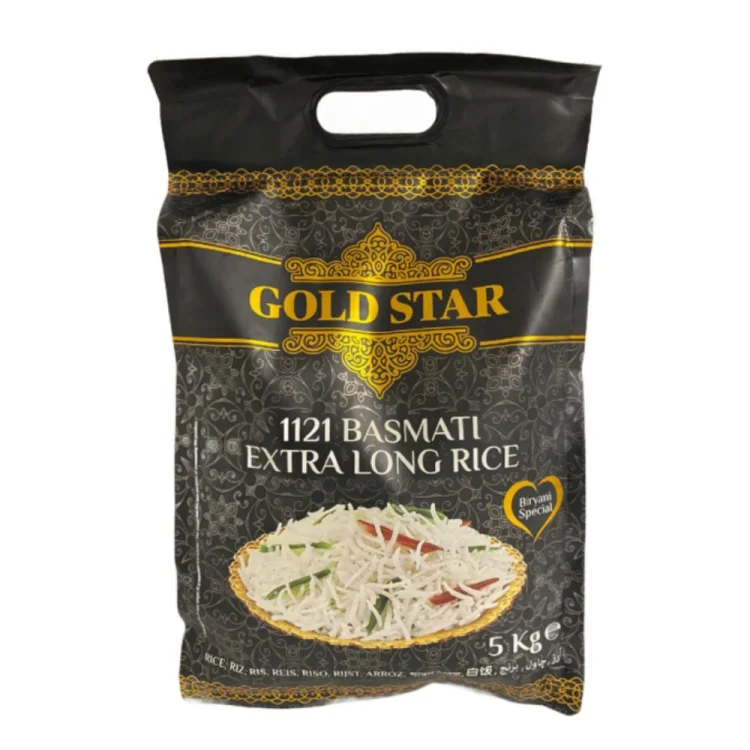 Basmati Rice 1121 5 kg GOLD STAR