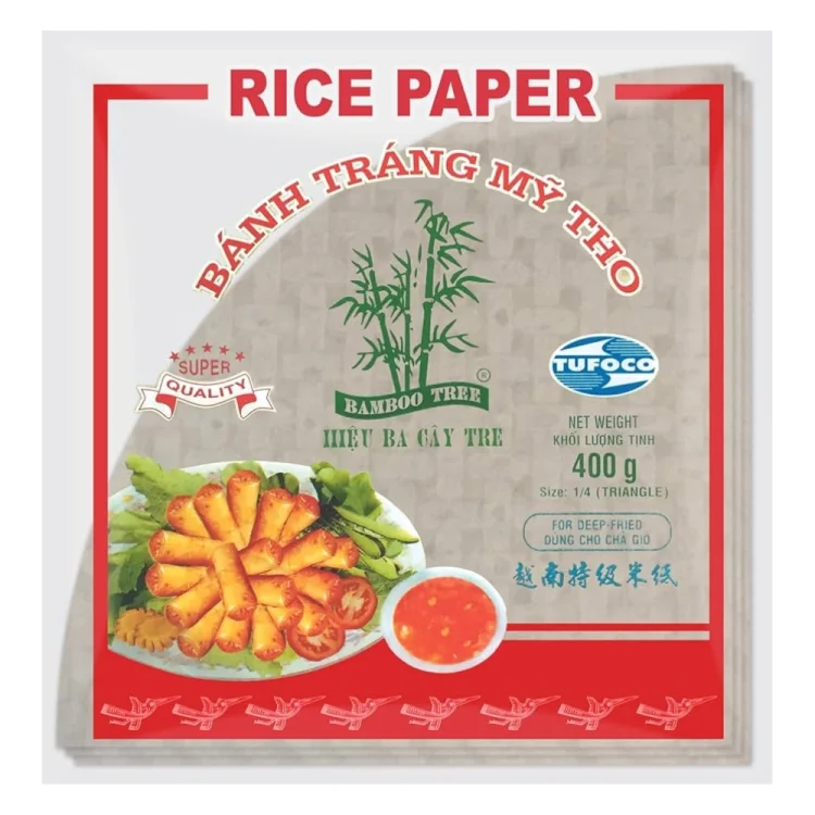 Rice Paper Triangle Shaped for Deep Fry 400g BAMBOO TREE Rice Paper Triangle Shaped for Deep Fry 400g BAMBOO TREE