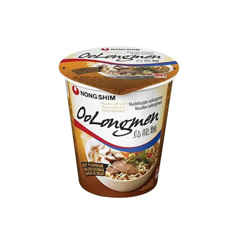 Instant Cup Noodles Oolongmen Beef Flavour 75G NONGSHIM
