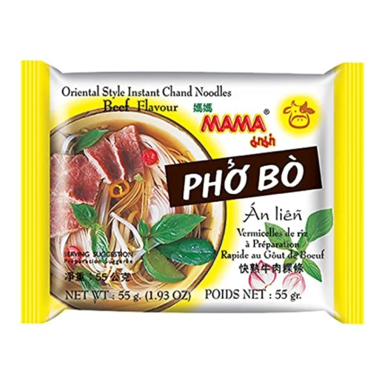 Instant Rice Noodles Beef Pho Bo 55g MAMA