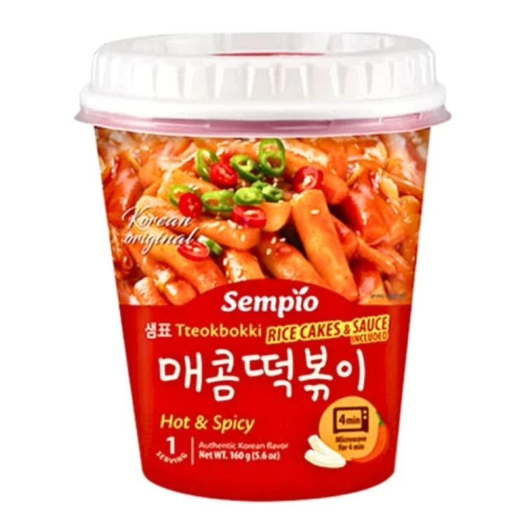 Instant Rice Cake Tteokbokki Hot & Spicy 160g SEMPIO