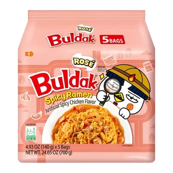Instant Noodles Hot Chicken Rose 5X140G SAMYANG