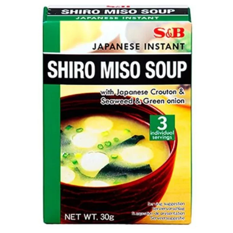 Instant Shiro Miso Soup 3 Servings 30g S&B