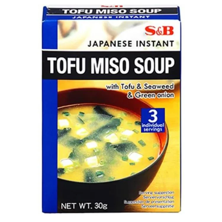Instant Tofu Miso Soup 3 Servings 30g S&B