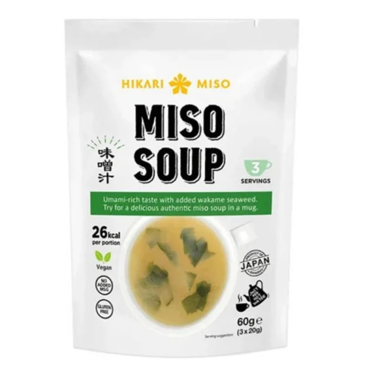 Instant Miso Soup for 3 Servings 60g HIKARI MISO
