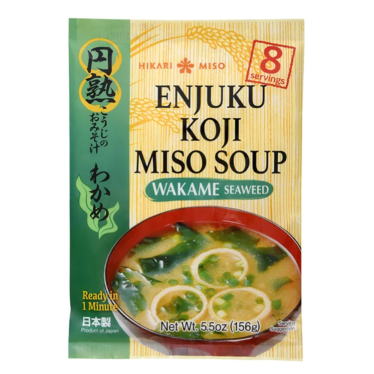 Instant Enjuku Miso Soup with Wakame for 8 Servings 156g HIKARI MISO