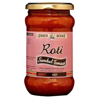 Πάστα Τσίλι Σάμπαλ Ρότι Ντομάτα Καυτερή 290ml LEKKER-BEKKIE