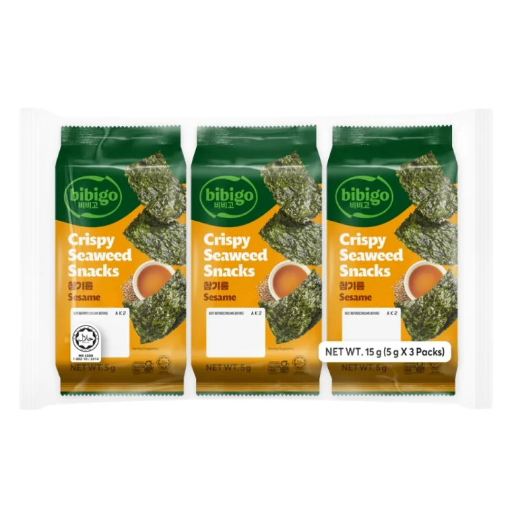 Crispy Seaweed Snack 3x5g BIBIGO