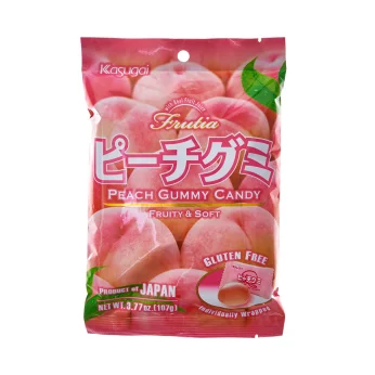 Peach Gummy Candy 春日井 ピーチグミ 107g KASUGAI