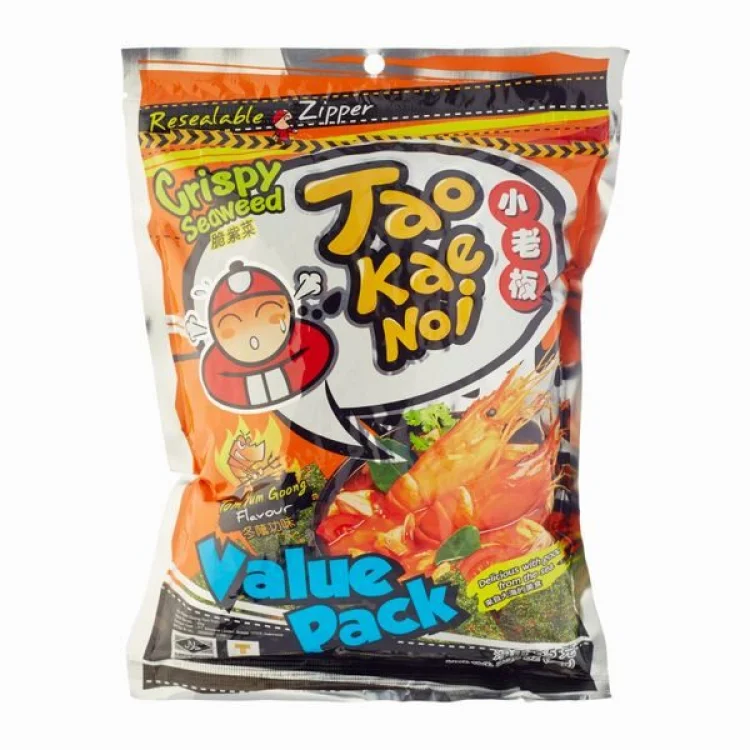 Crispy Seaweed Snack Tom Yum Goong 59g TAO KAE NOI