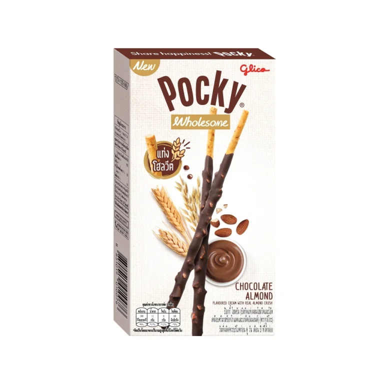 Pocky Biscuit Stick Wholesome Chocolate Almond 36g GLICO Pocky Biscuit Stick Wholesome Chocolate Almond 36g GLICO