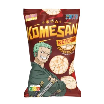 Komesan Brown Rice Chips Ketchup Flavor ONE PIECE ZORO 60g ULTRA POP