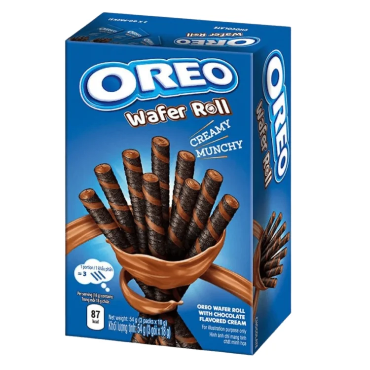 Oreo Wafer Roll with Chocolate Flavored Cream 54g OREO