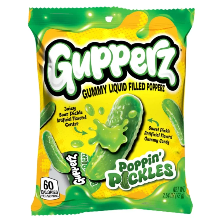 Ζελεδάκια με Γέμιση Γεύσης Ξινής Πίκλας 72g GUPPERZ