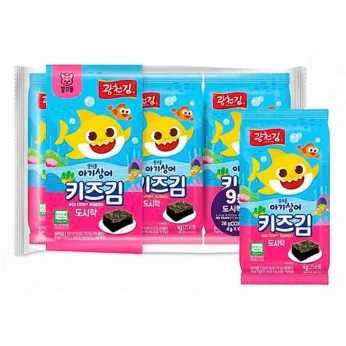 Baby Shark Σνακ Φυκιών για Παιδιά 36g (9x4g) KWANGCHEONKIM