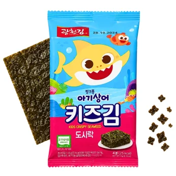 Baby Shark Σνακ Φυκιών για Παιδιά 36g (9x4g) KWANGCHEONKIM