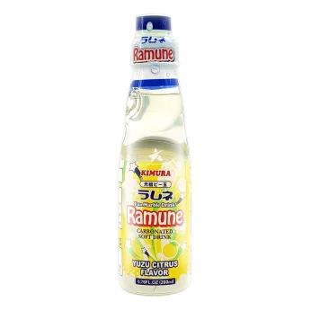 Ανθρακούχο Αναψυκτικό Ramune Με Γεύση Γιούζου 200ml KIMURA