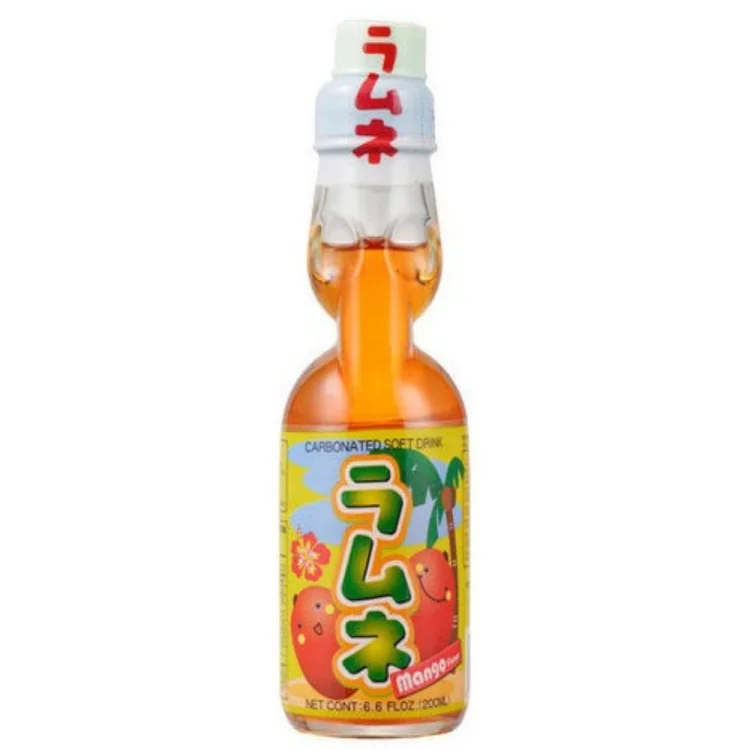 Ramune Mango Flavoured Soda 200ml HATAKOSEN