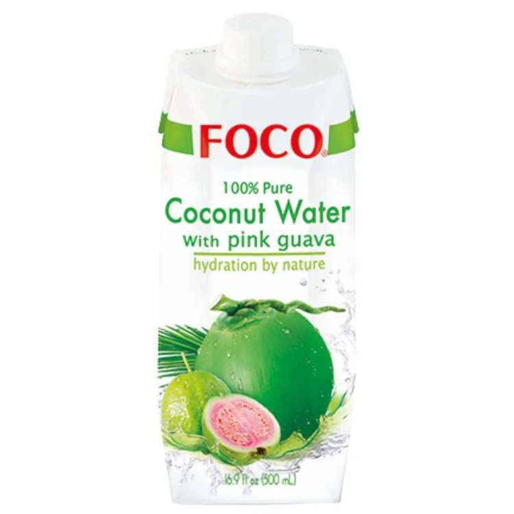 Coconut Water with Pink Guava 500ml FOCO