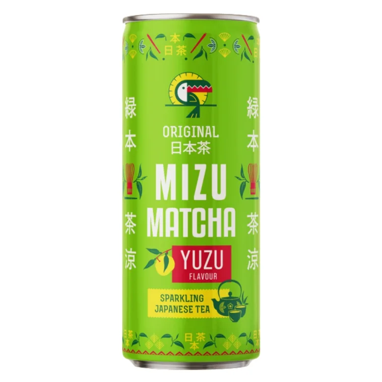 Sparkling Japanese Tea Matcha Yuzu Flavour 330ml MIZU