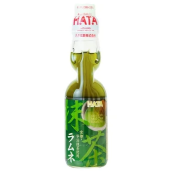 Ιαπωνικό Ανθρακούχο Αναψυκτικό Ramune με Γεύση Πράσινο Τσάι Μάτσα 200ml HATA KOSEN